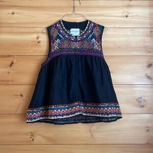 Embroidered Velvet by Graham and Spencer tank blouse